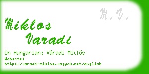 miklos varadi business card